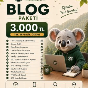 Koala WordPress BLOG PAKETİ, uygun fiyatlı ve güvenilir hosting ve SEO çözümleri.