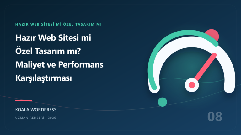 Hazır Web Sitesi mi Özel Tasarım mı? Maliyet ve Performans Karşılaştırması