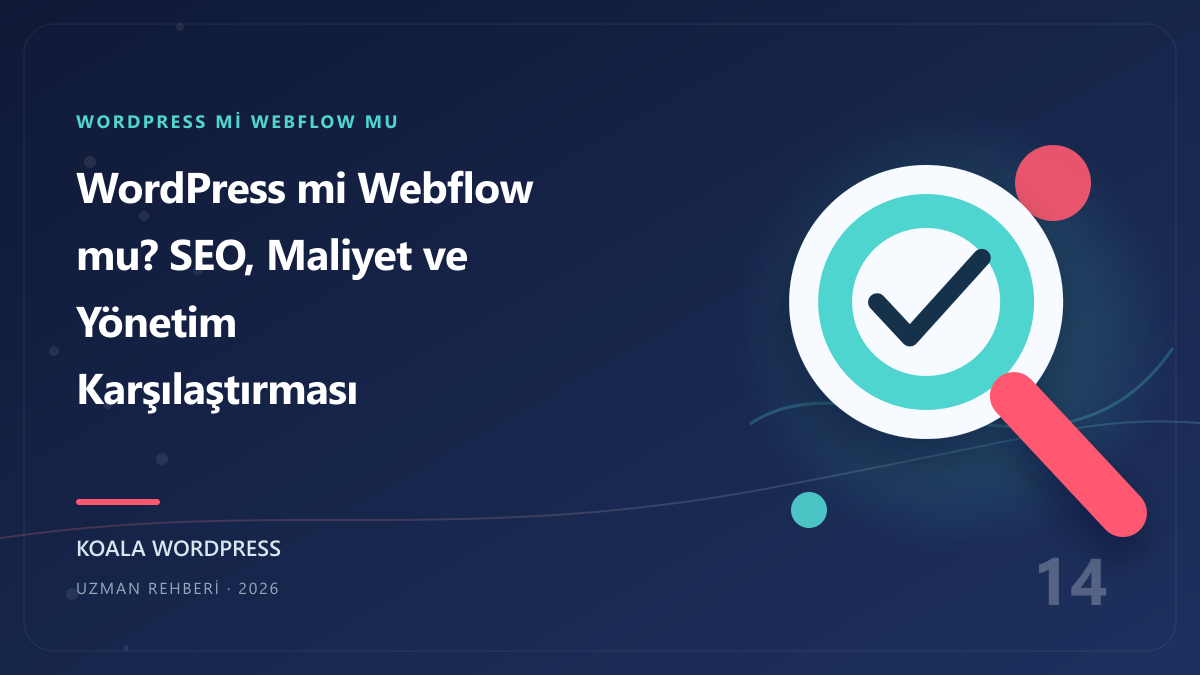 WordPress mi Webflow mu? SEO, Maliyet ve Yönetim Karşılaştırması