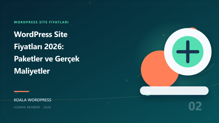 WordPress Site Fiyatları 2026: Paketler ve Gerçek Maliyetler